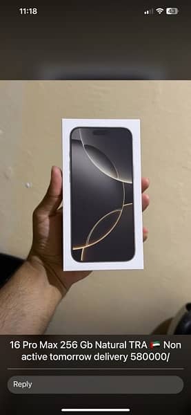 iPhone 16 pro 128 gb desert titanium  tra non active  available 5