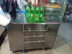 Juice and Chaat counter pure steel