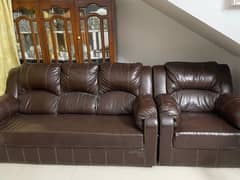 5 seater sofa set black color