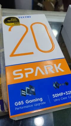 only box open tecno spark 20