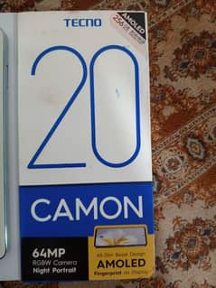 Camon 20 art adition 8/256 with box charger 10/9 condition