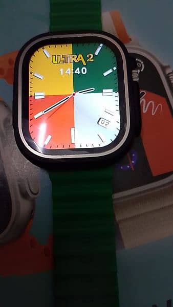 smart watch with seven different coloured straps available 2