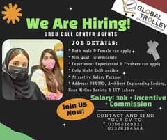 Urdu Call Center Jobs for boys and girls