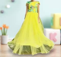 party wear yellow blossom breeze maxi.