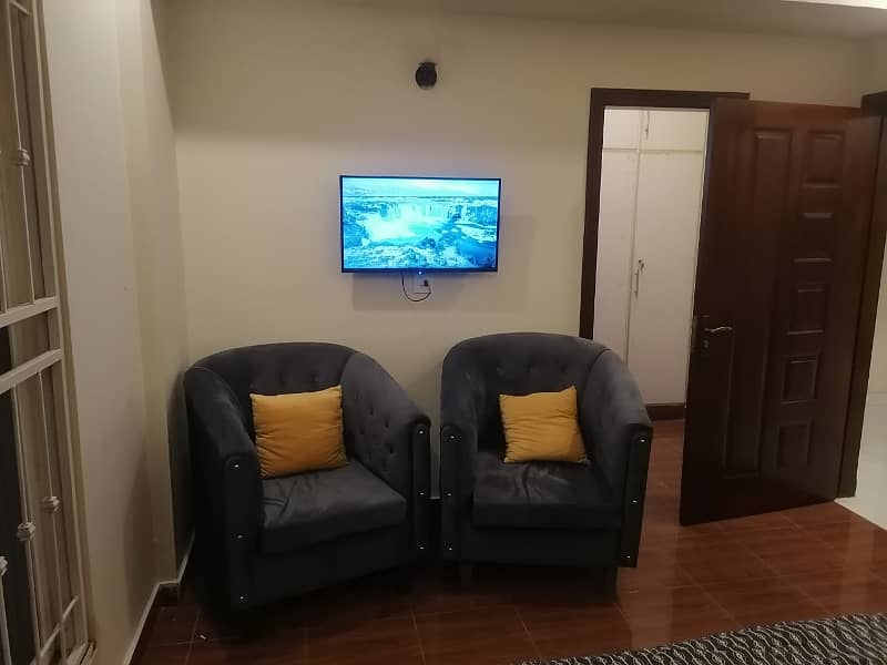 1 Bed Fully Furnished Flat is Available For Rent in Sector E Bahria Town Lahore 5