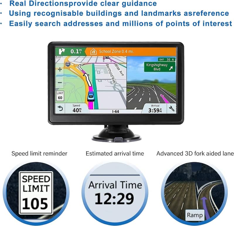 GPS Navigation System Built-in 12 GPS channels With Multimedia Player 15