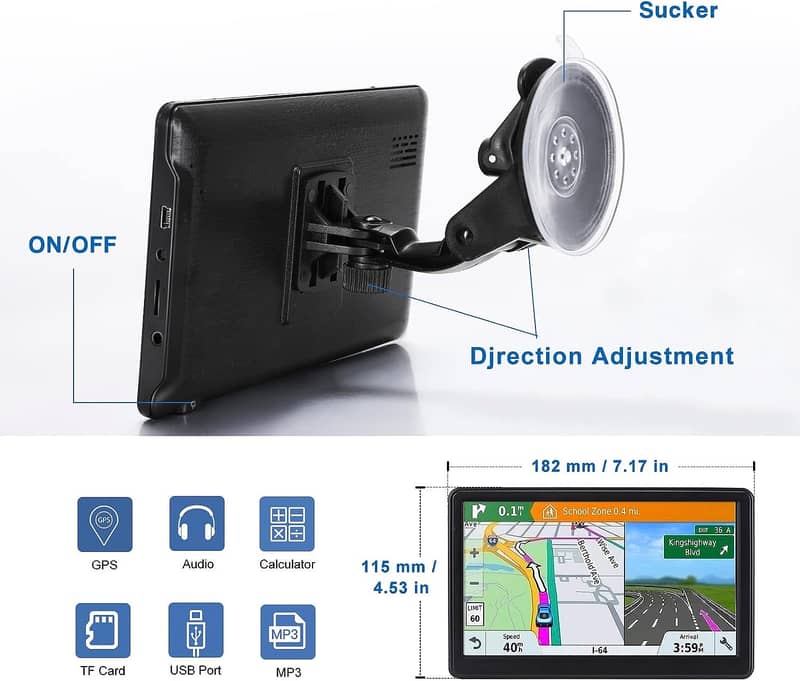 GPS Navigation System Built-in 12 GPS channels With Multimedia Player 19