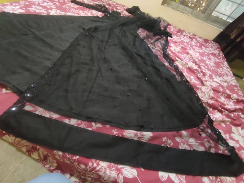 Black long maxi bilkul new h 8