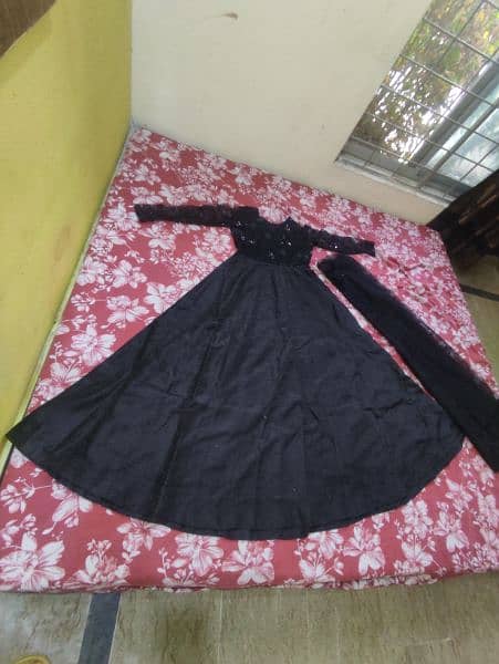 Black long maxi bilkul new h 18