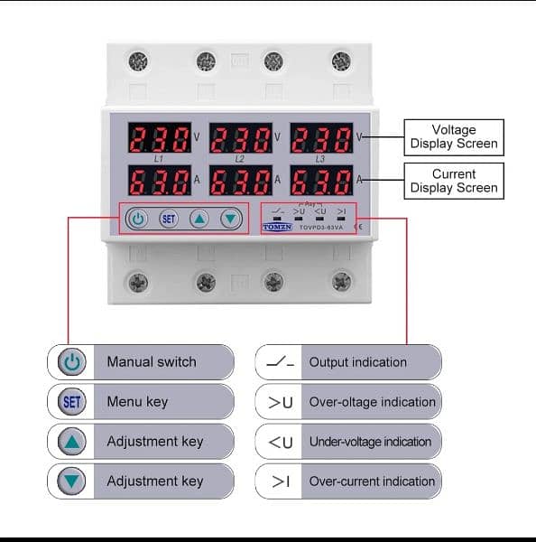 TOMZN THREE PHASE SWITCH PROTECTOR 2