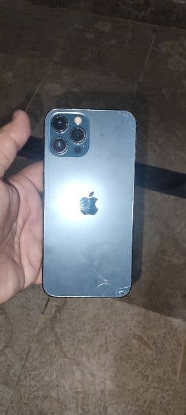 iphone 12 pro max 256gb PTA Approved Back Cracked 2