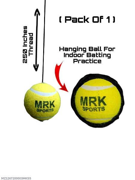 1 Pc Cricket hanging ball for indoor batting practice 2