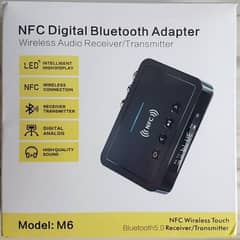 Mokeum Bluetooth 5.0 Audio Adapter, M6 NFC BT Transmitter/Receiver