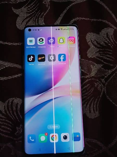 one plus 8 pro watar pak 2 line LCD 0