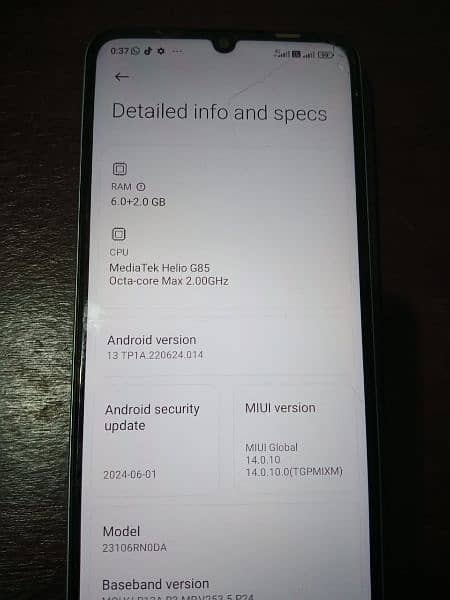 redme 13c pta approve all ok 6+2 128 GB only fone 0