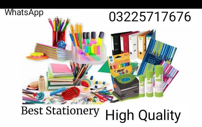 Stationery Items Stapler Books Note Book Dairy Book Black Board Pen 0