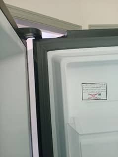 haier fridge glass door black new condition 0