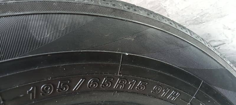 3 tires Hain 195/65  R 15 condition 60% 1