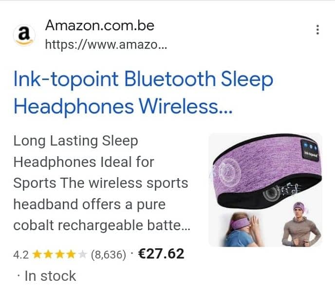 Ink-topoint Bluetooth Sleep Headphones, HD Stereo Speakers (Amazon UK) 11