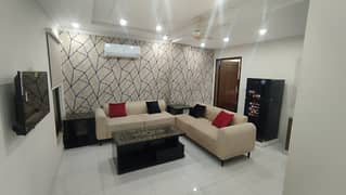 BRAND NEW 2 BEDROOMS FULLY LUXURY AND FULLY FURNISH IDEAL LOCATION EXCELLENT FLAT FOR RENT IN BAHRIA TOWN LAHORE 0