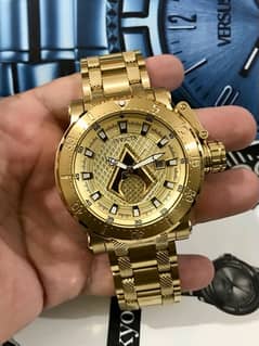 INVICTA AUTOMATIC-GOLD-NEW ORIGINAL WATCH-RADO-OMEGA-ROLEX-TISSOT-SEIK