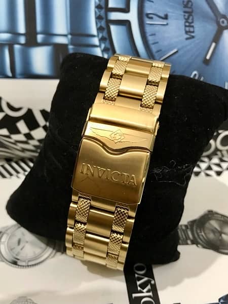 INVICTA AUTOMATIC-GOLD-NEW ORIGINAL WATCH-RADO-OMEGA-ROLEX-TISSOT-SEIK 7