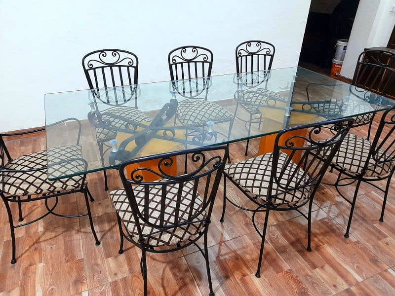 8 CHAIRS DINING TABLE NEW CONDITION 9