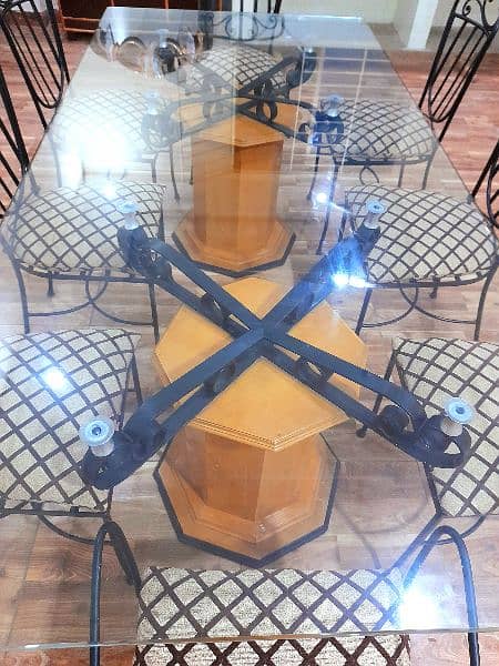 8 CHAIRS DINING TABLE NEW CONDITION 10