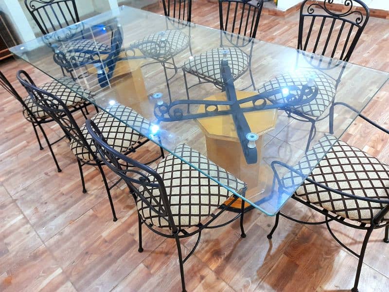 8 CHAIRS DINING TABLE NEW CONDITION 11