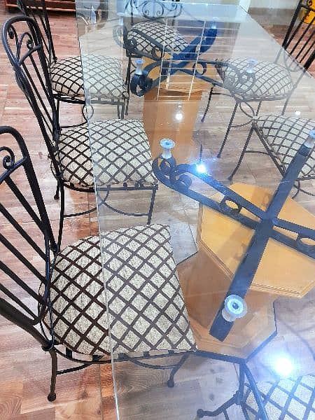 8 CHAIRS DINING TABLE NEW CONDITION 13