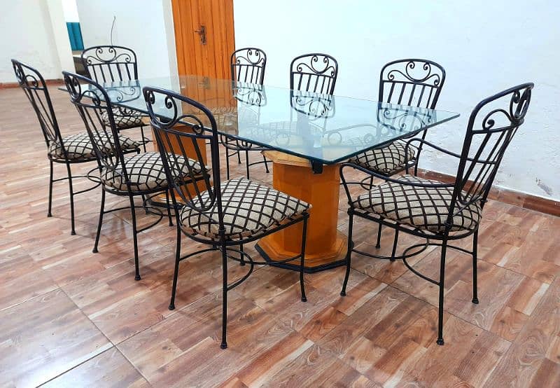 8 CHAIRS DINING TABLE NEW CONDITION 15