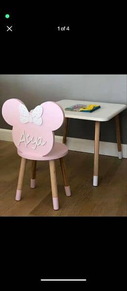 Kids Study table wood work Deco finished order now my phone no 4