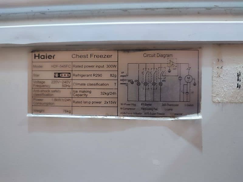 HAIER FREEZER 2 DOORS 12