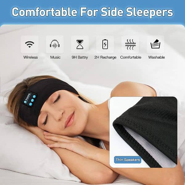 Navly Sleep Headphones Bluetooth, with Thin Speakers (Amazon UK) 9