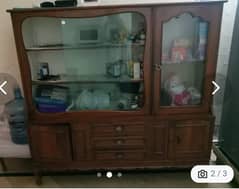 Solid Wood Showcase and Dressing Table for Sale