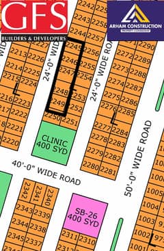 NORTH TOWN RESIDENCY PHASE 1 GOLD BLOCK 80syd plot