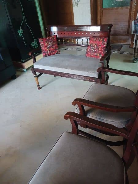 Sofaset | 4 seater sofaset | carpet | showcase | for sale 5