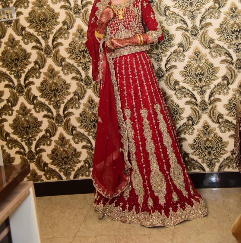 Barat Red Lehnga for Sale 1