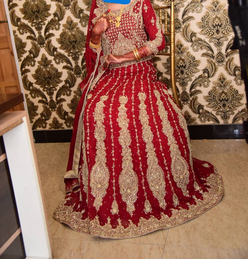 Barat Red Lehnga for Sale 2