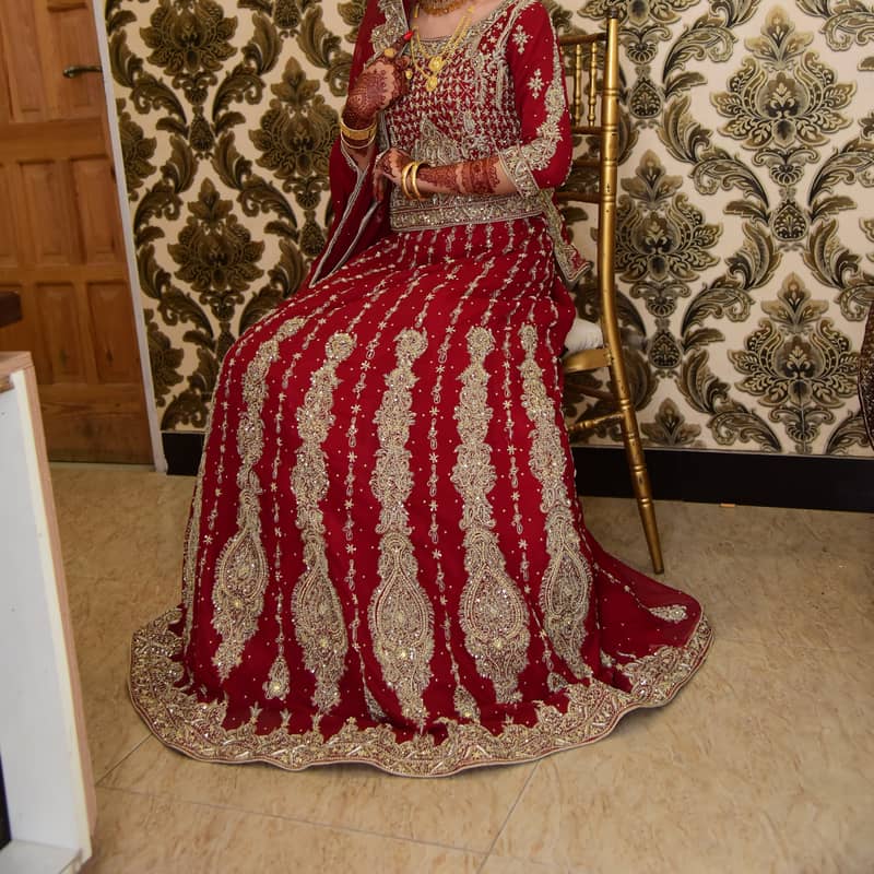 Barat Red Lehnga for Sale 3