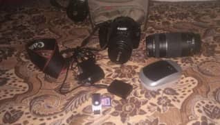 Canon 1100d for sale with 2lens and accessories total genuine