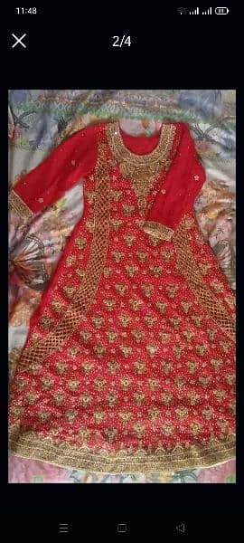 full heavy bridal rukhsati dress 2