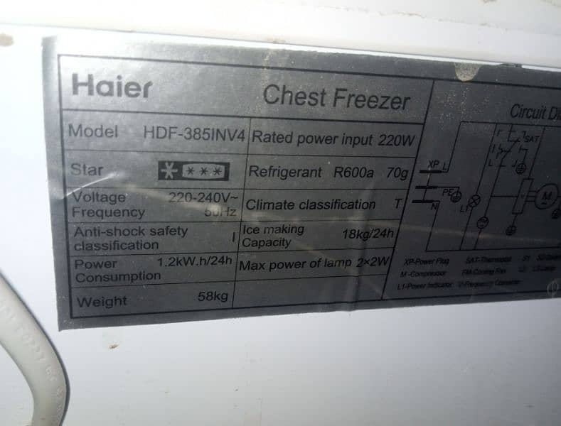 Haier invertr freezer 2