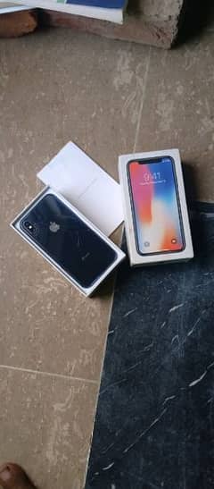 Iphone X with box 256gb 0