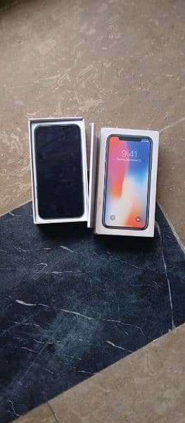 Iphone X with box 256gb 1