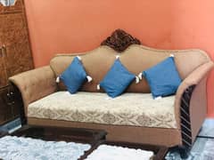 sofa set brown color 0