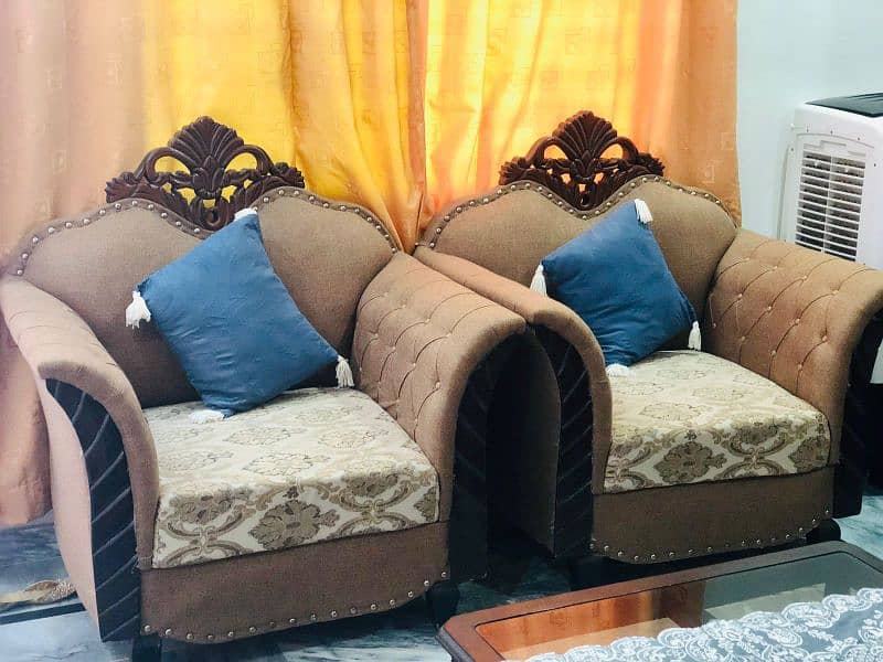 sofa set brown color 2