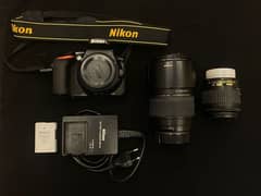 Nikon d5600 crystal clear condition with 7300 Tamron zoom lens