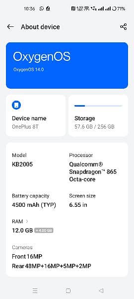 OnePlus 8T 12gb 256 gb Global 1