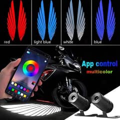 Bluetooth Control Angel Wing Light Multicolor For All Bikes And Car Un 0